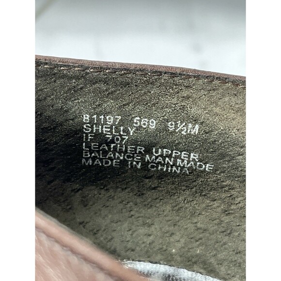 Covington Loafers Womens Shoes Sz 9.5 Brown Leather Block Heel Y2K Retro Regency - Picture 11 of 12